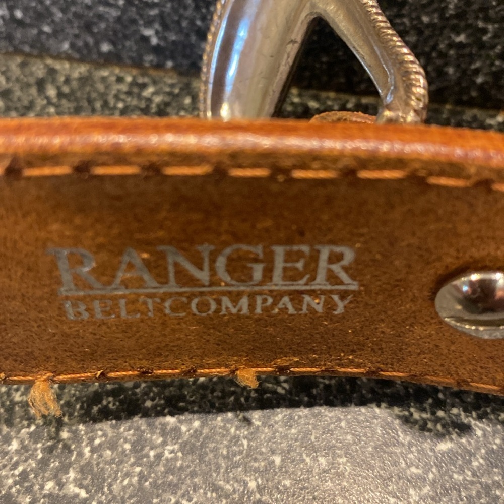 THE WALKER: CHESTNUT BROWN STITCHED BASKET WEAVE RANGER size 32” - Picture 8 of 11